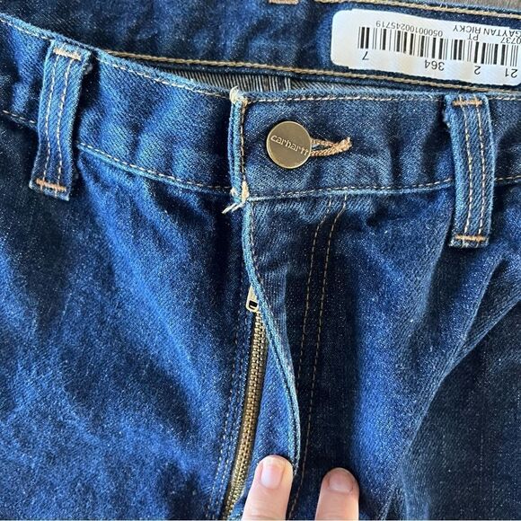 Carhartt Men's 38 x 30 Dark Wash Denim Jeans. - Picture 8 of 8